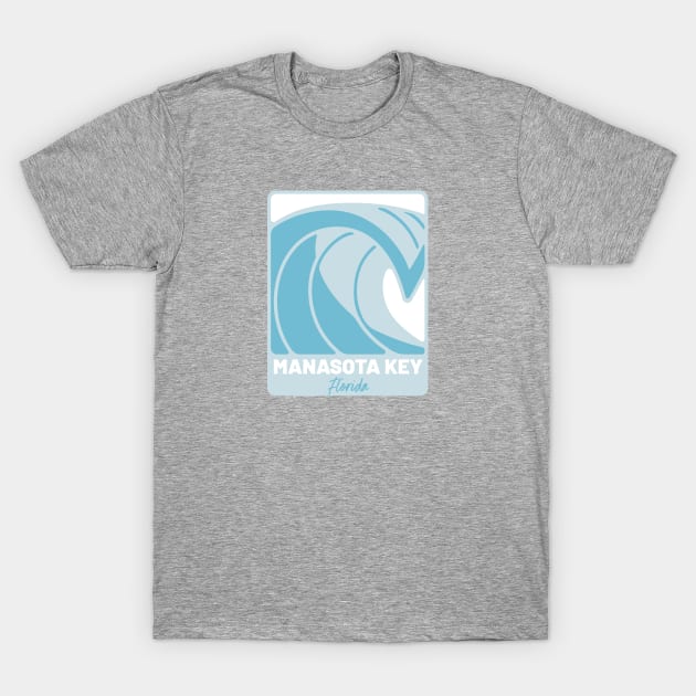 Manasota Key Beach Florida - Atlantic Ocean FL Crashing Wave T-Shirt by Go With Tammy